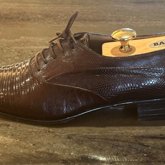 BALLY Genuine Lizard Lace up Oxfords - 9.5 Medium main image 4